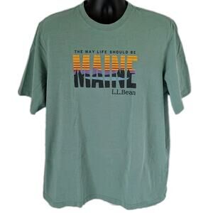 LL Bean Maine The Way Life Should Be T-shirt Men's XL